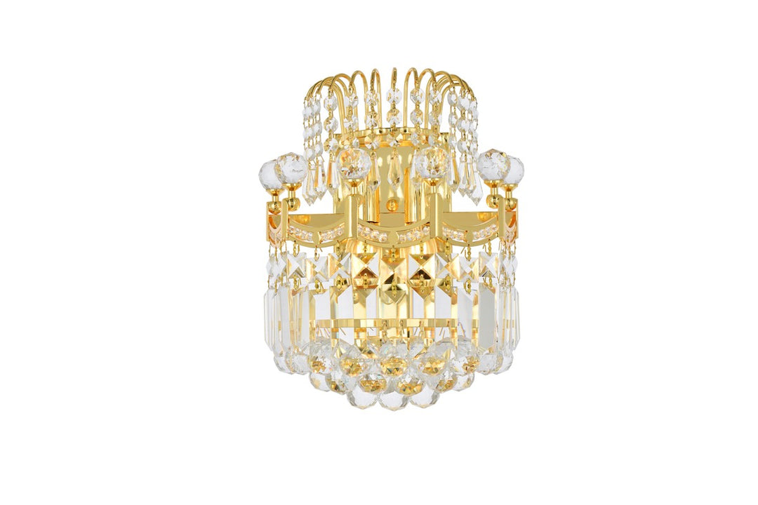 Corona Two Light Wall Sconce in Gold - available from The Lighting Shoppe, trusted by Canadian homeowners