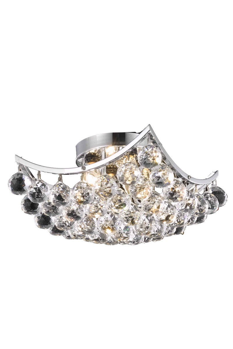 Corona Four Light Flush Mount in Chrome - available from The Lighting Shoppe, trusted by Canadian homeowners