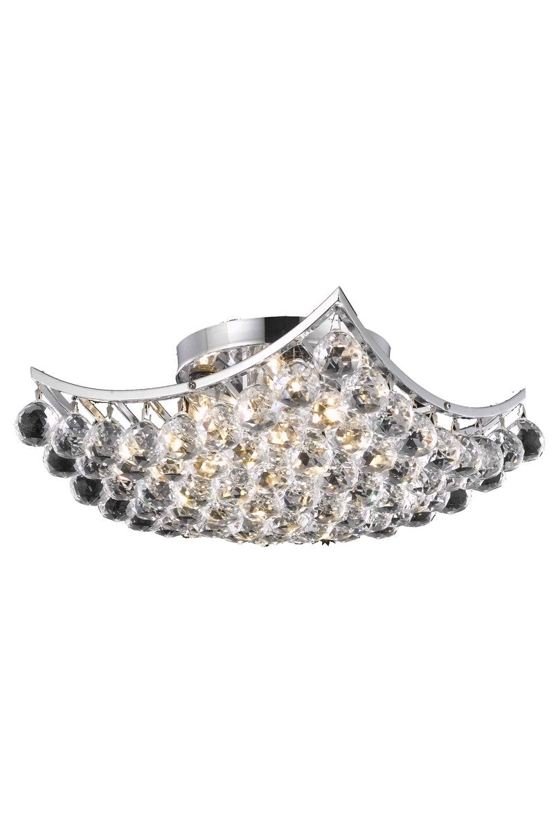 Corona Four Light Flush Mount in Chrome - available from The Lighting Shoppe, trusted by Canadian homeowners