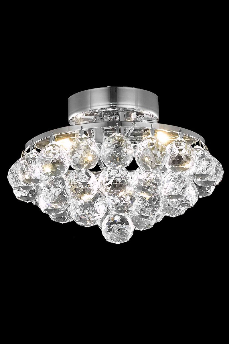 Corona Three Light Flush Mount in Chrome - available from The Lighting Shoppe, trusted by Canadian homeowners