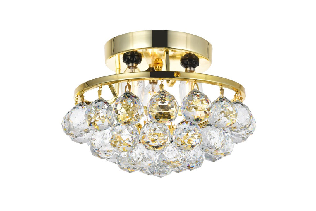 Corona Three Light Flush Mount in Chrome - available from The Lighting Shoppe, trusted by Canadian homeowners