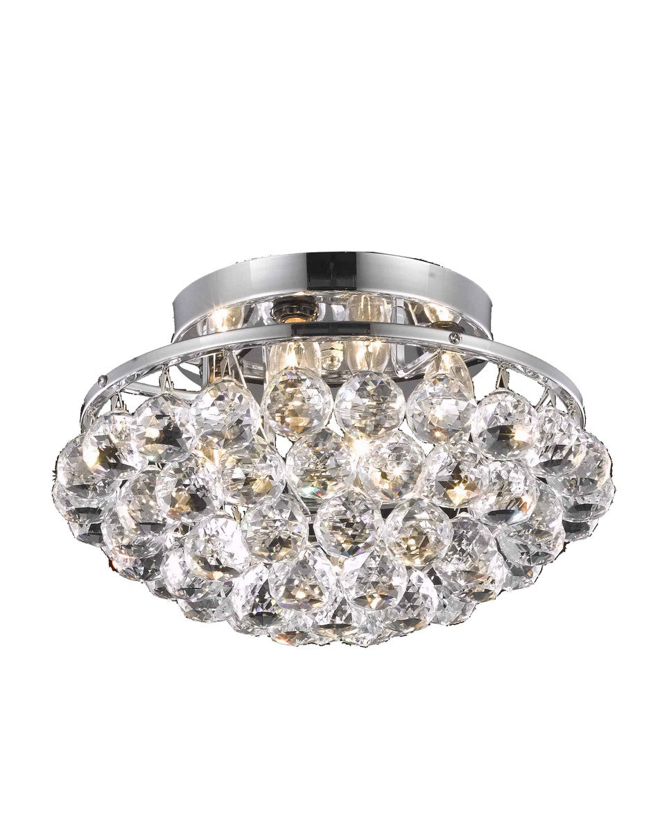Corona Four Light Flush Mount in Chrome - available from The Lighting Shoppe, trusted by Canadian homeowners