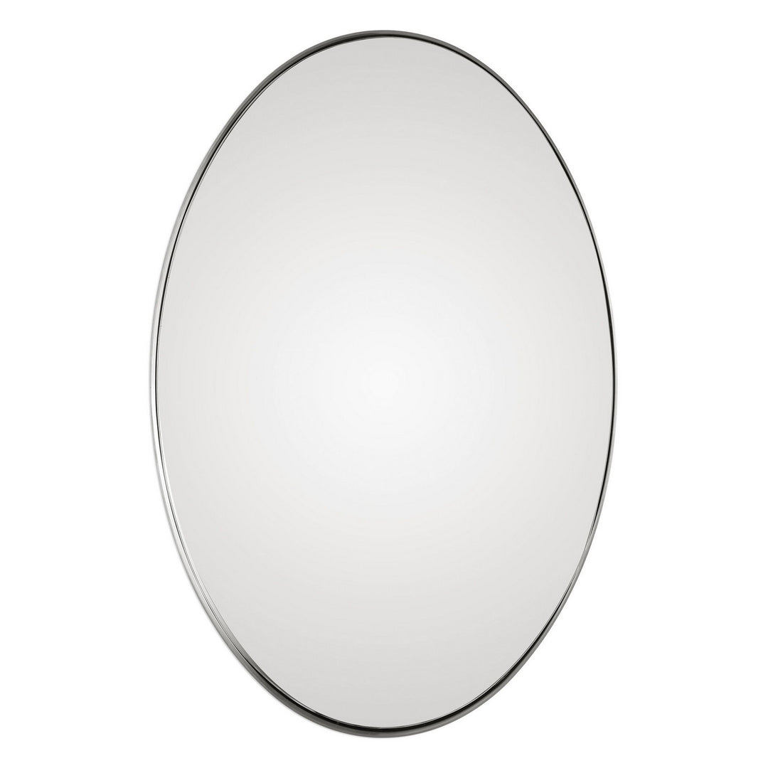 Pursley Mirror in Brushed Nickel - available from The Lighting Shoppe, trusted by Canadian homeowners