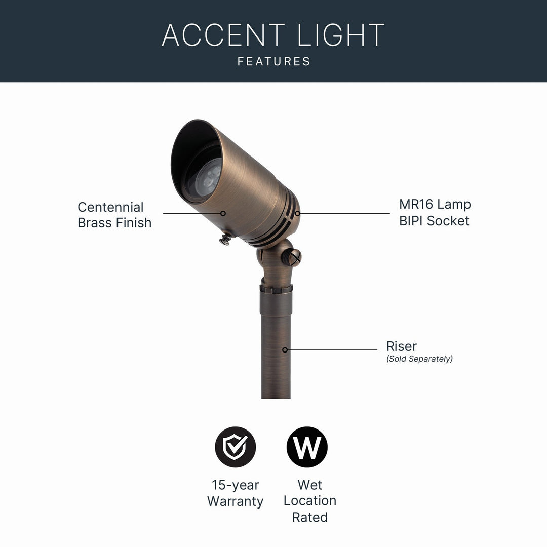 Kichler Canada - 15485CBR - One Light Accent - Centennial Brass