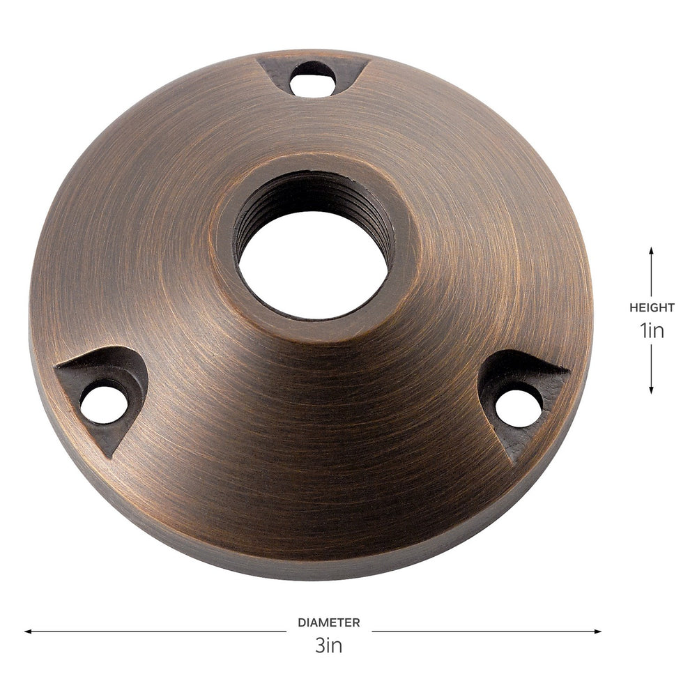 Kichler Canada - 15493CBR - Round Mounting Base - Centennial Brass