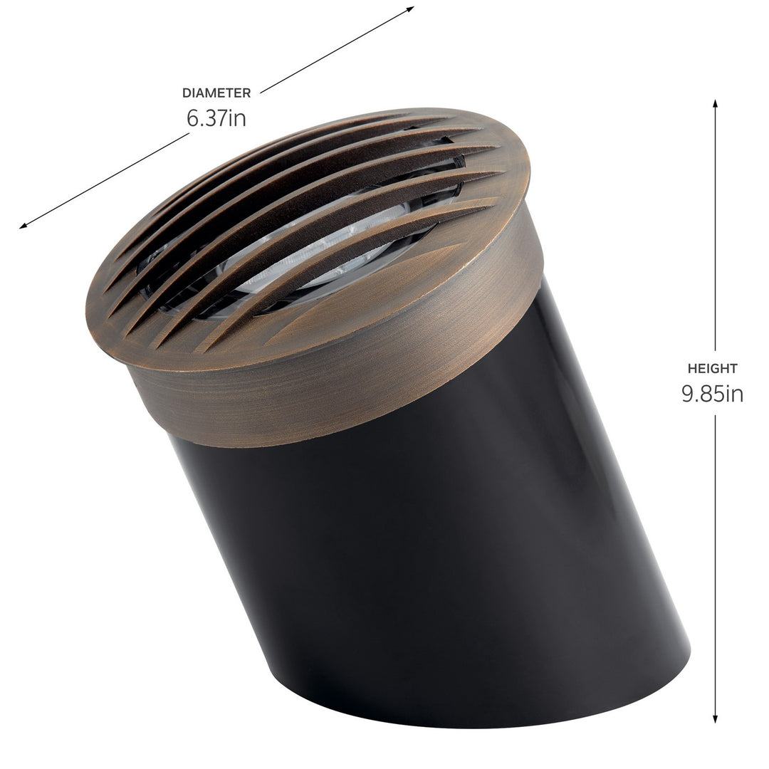 Kichler Canada - 15508CBR - One Light Well Rockguard - Centennial Brass