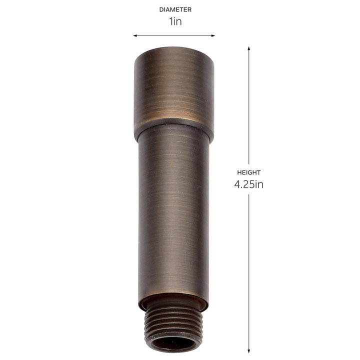 Kichler Canada - 15509CBR - 3 inch Male Female Riser - Centennial Brass