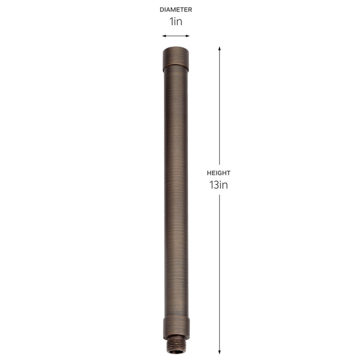 Kichler Canada - 15511CBR - 12 inch Male Female Riser - Centennial Brass