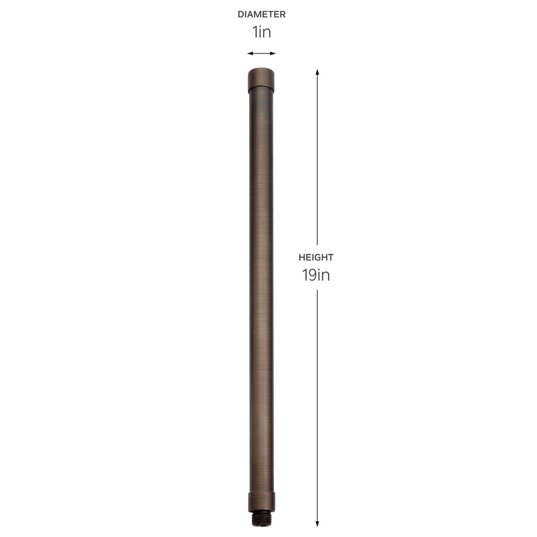 Kichler Canada - 15512CBR - 18 inch Male Female Riser - Centennial Brass