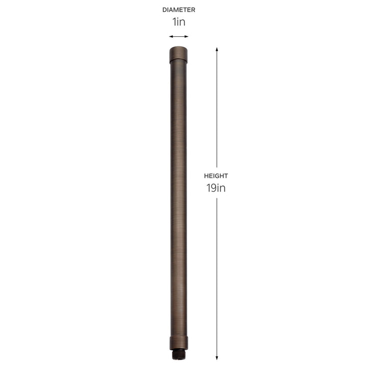 Kichler Canada - 15512CBR - 18 inch Male Female Riser - Centennial Brass