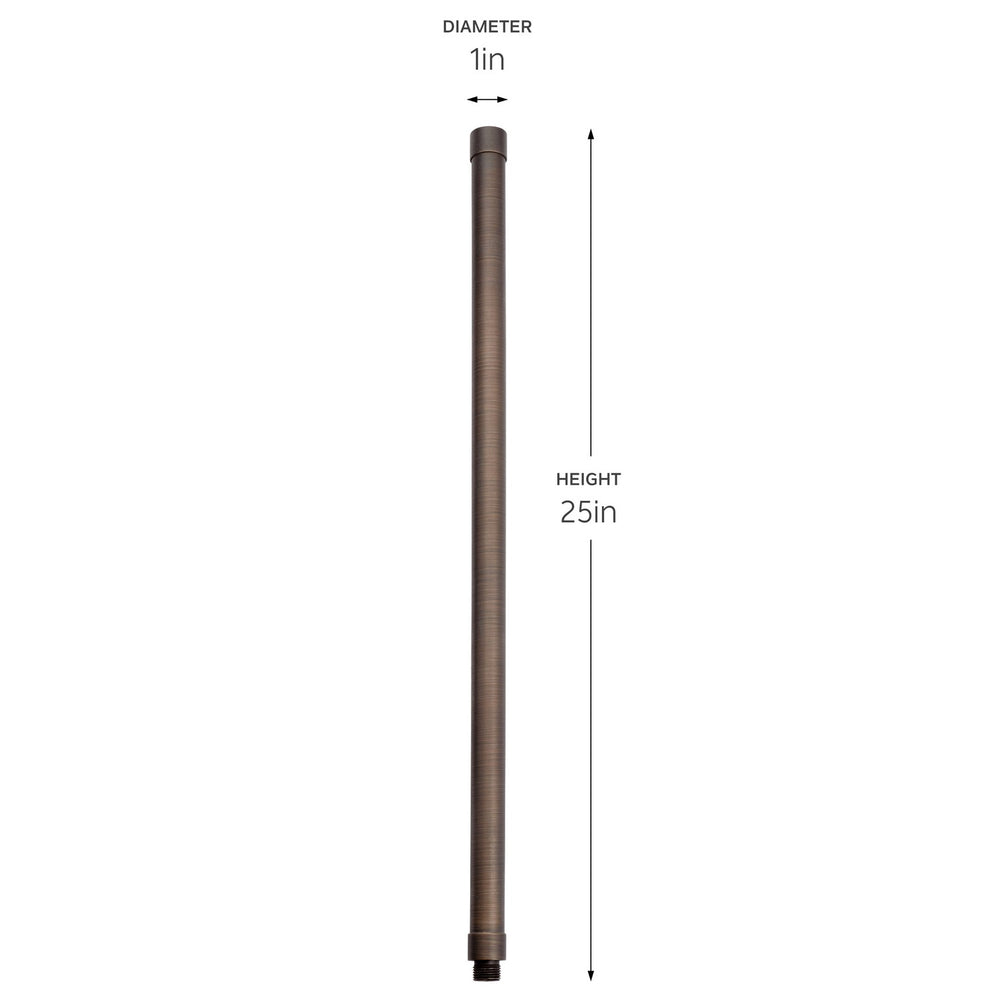 Kichler Canada - 15513CBR - 24 inch Male Female Riser - Centennial Brass
