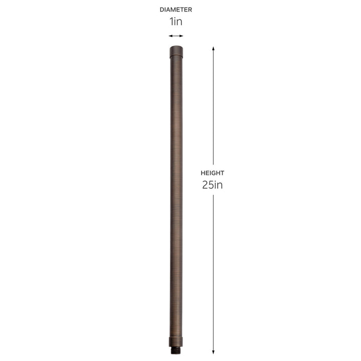 Kichler Canada - 15513CBR - 24 inch Male Female Riser - Centennial Brass