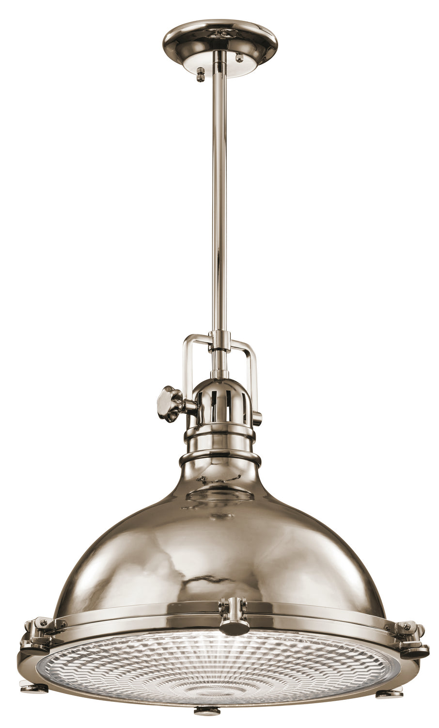 Kichler Canada - 2691PN - One Light Pendant - Hatteras Bay - Polished Nickel