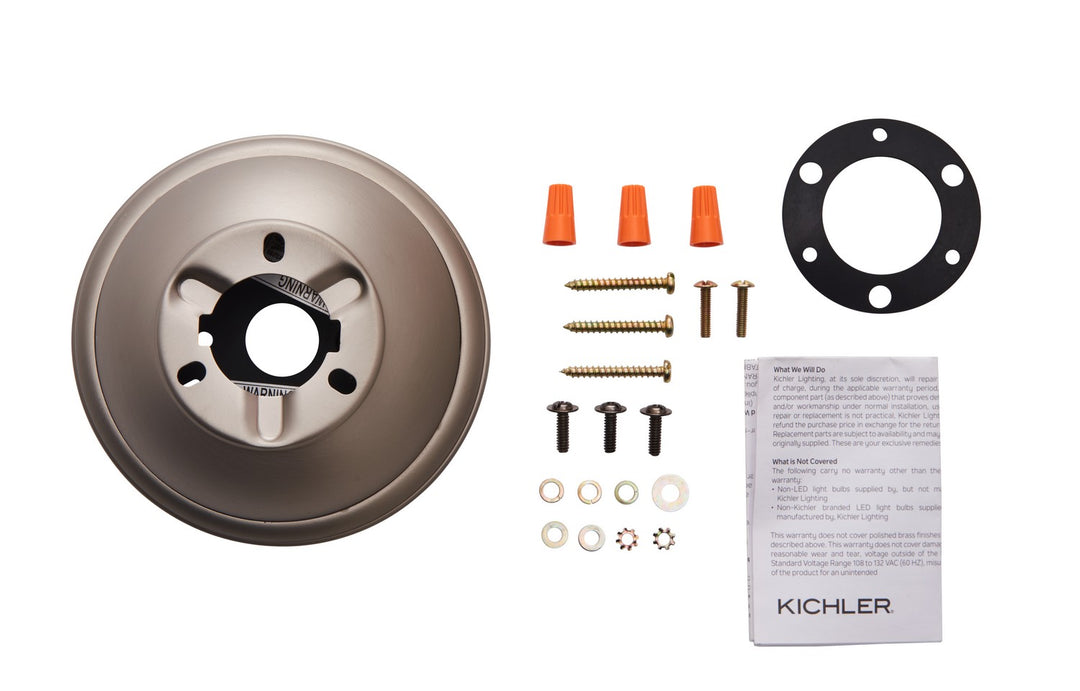 Kichler Canada - 337008NI - Flush Mount Kit - Accessory - Brushed Nickel