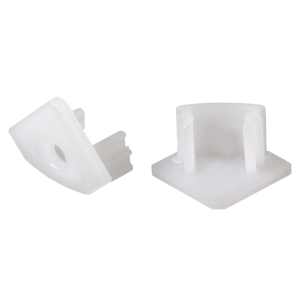 LED 2pcs Set End Cap in White - available from The Lighting Shoppe, trusted by Canadian homeowners
