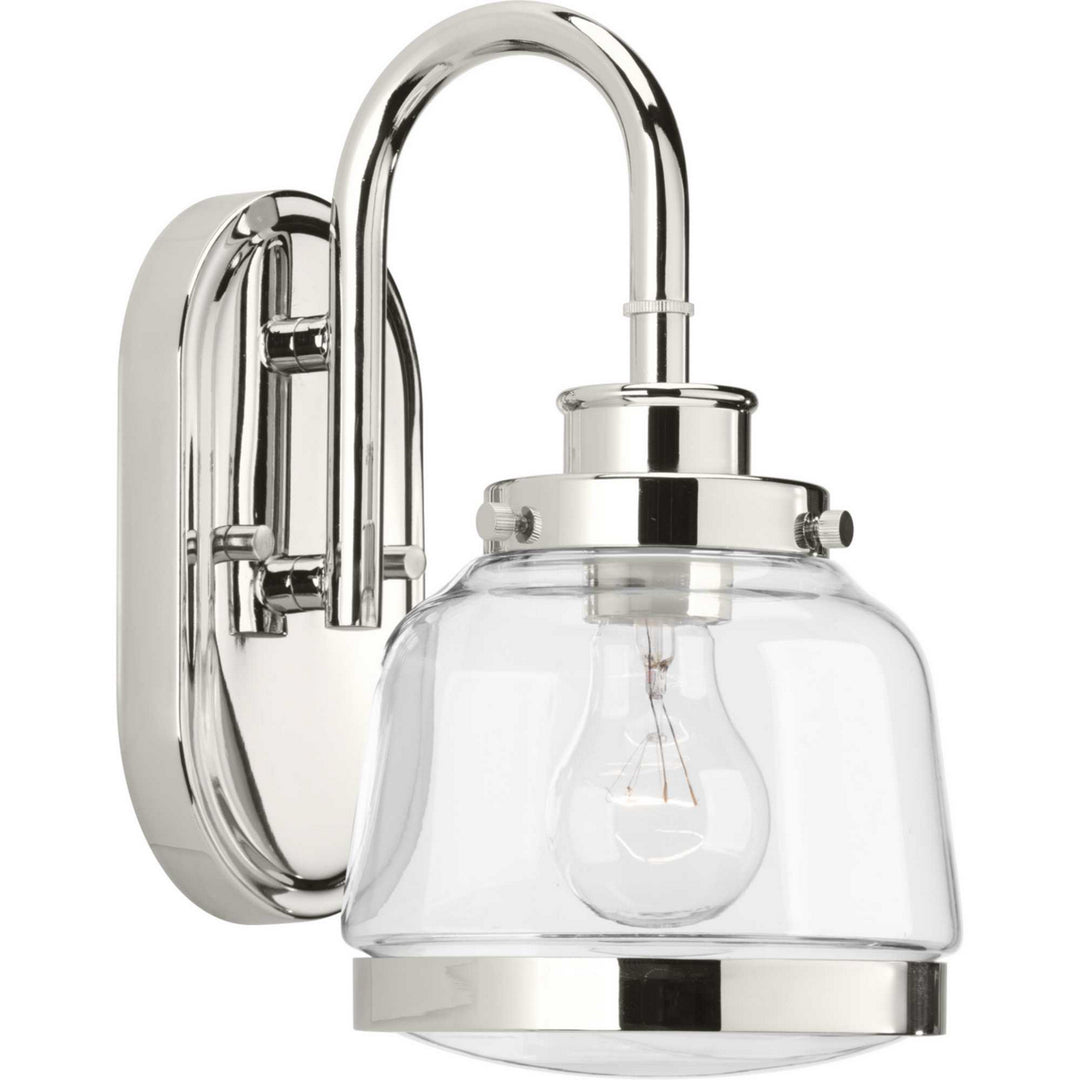 Judson One Light Bath in Polished Nickel - available from The Lighting Shoppe, trusted by Canadian homeowners