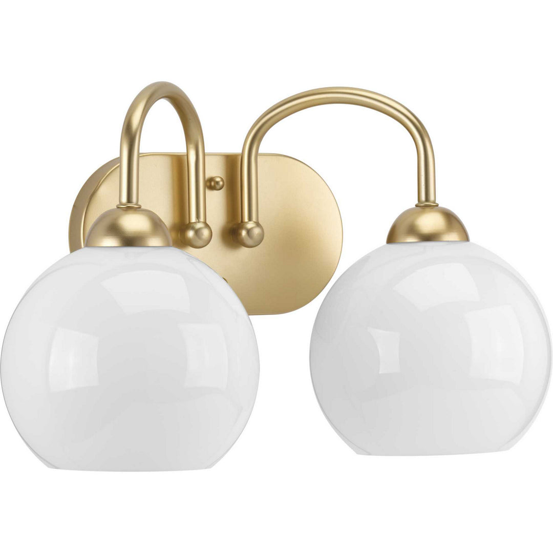Carisa Two Light Bath in Vintage Gold - available from The Lighting Shoppe, trusted by Canadian homeowners