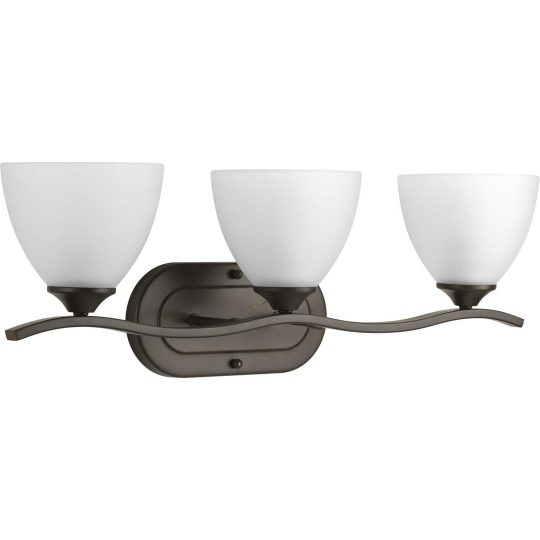 Laird Three Light Bath Bracket in Antique Bronze - available from The Lighting Shoppe, trusted by Canadian homeowners