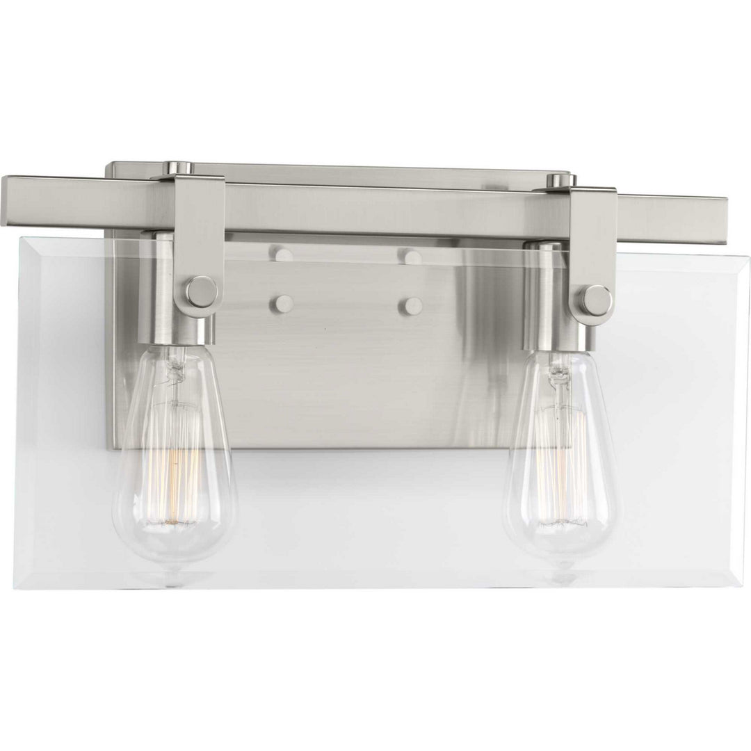 Glayse Two Light Bath in Brushed Nickel - available from The Lighting Shoppe, trusted by Canadian homeowners