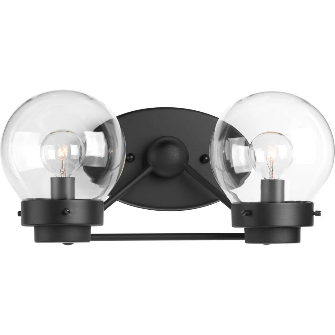 Spatial Two Light Bath in Black - available from The Lighting Shoppe, trusted by Canadian homeowners