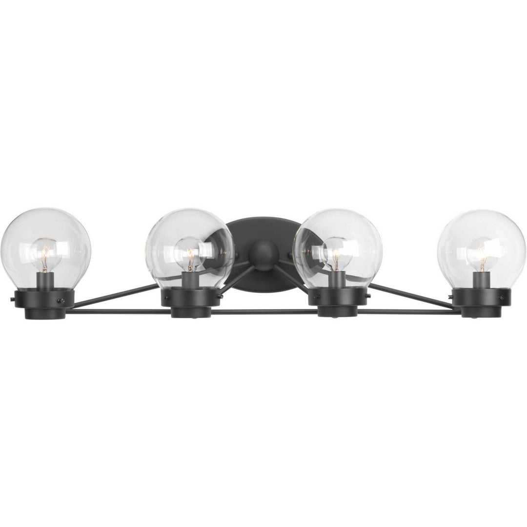 Spatial Four Light Bath in Black - available from The Lighting Shoppe, trusted by Canadian homeowners