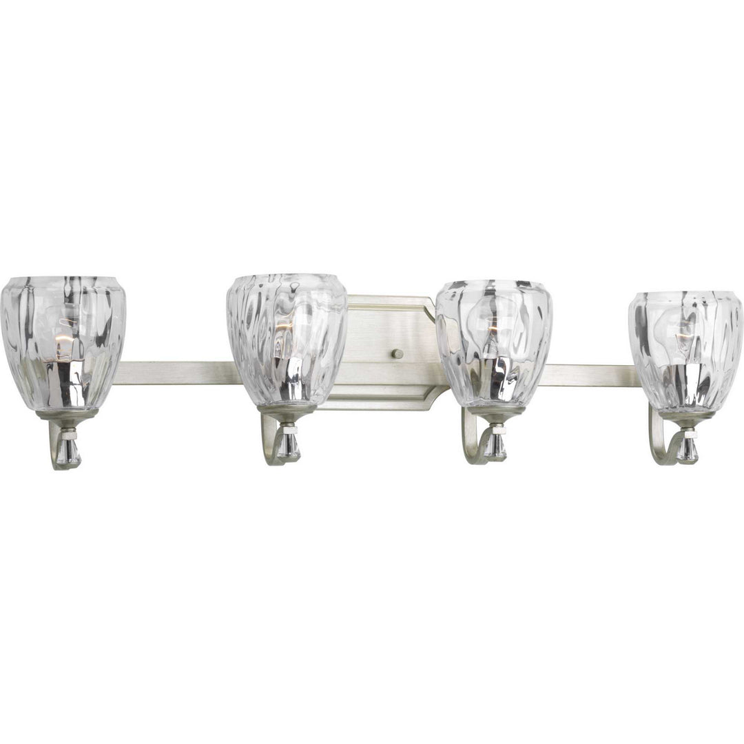 Anjoux Four Light Bath in Silver Ridge - available from The Lighting Shoppe, trusted by Canadian homeowners