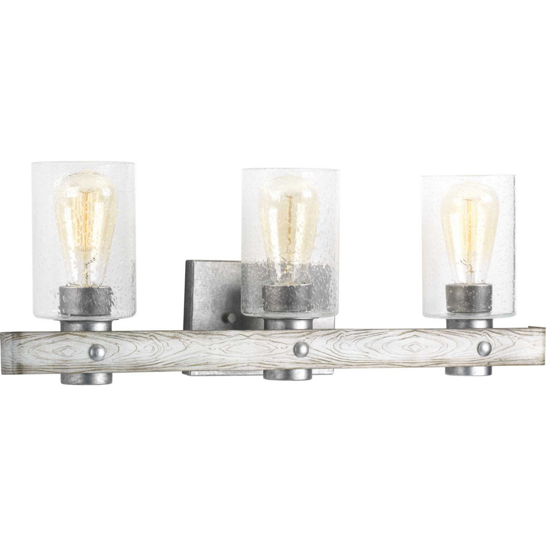 Gulliver Three Light Bath in Galvanized - available from The Lighting Shoppe, trusted by Canadian homeowners