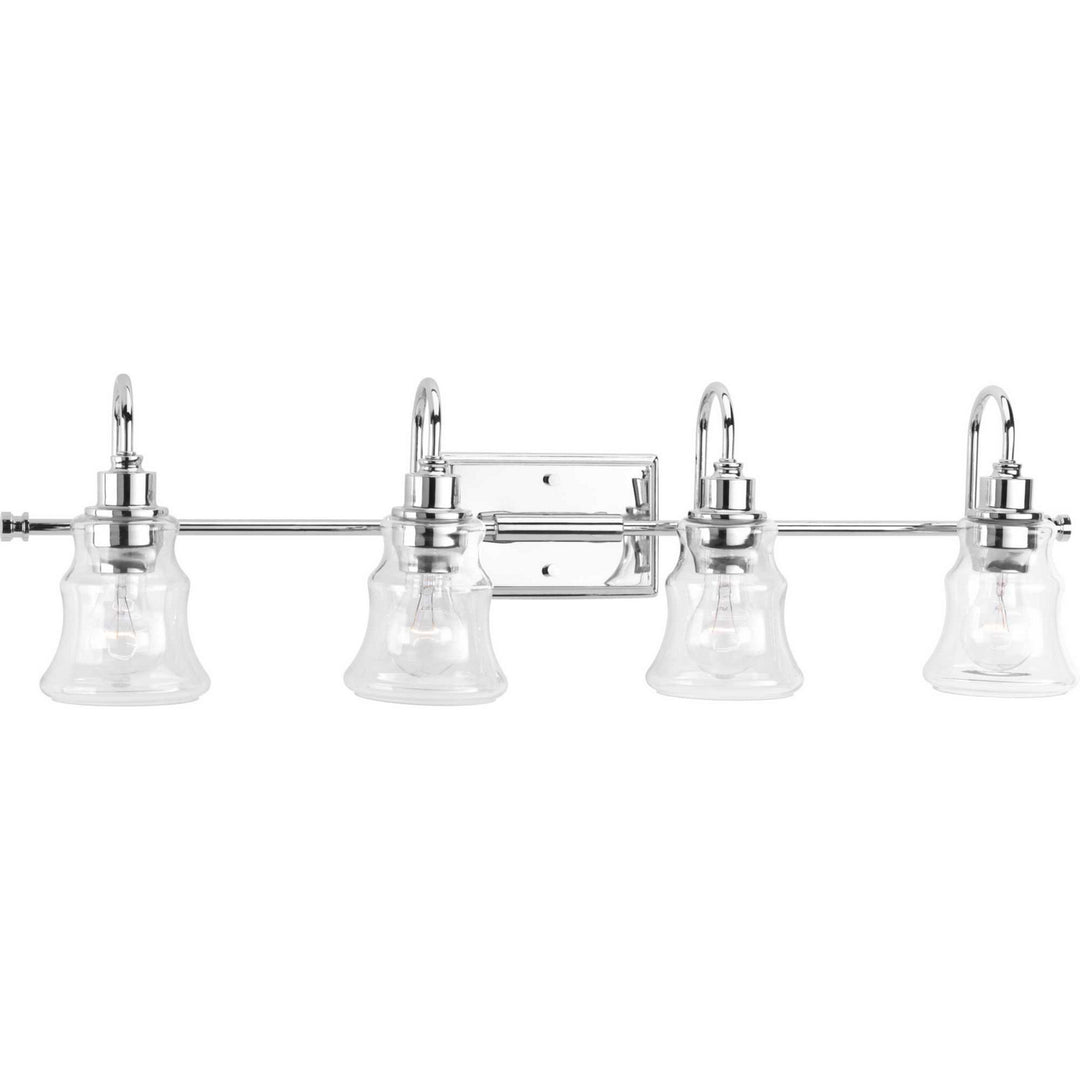 Litchfield Four Light Bath in Polished Chrome - available from The Lighting Shoppe, trusted by Canadian homeowners