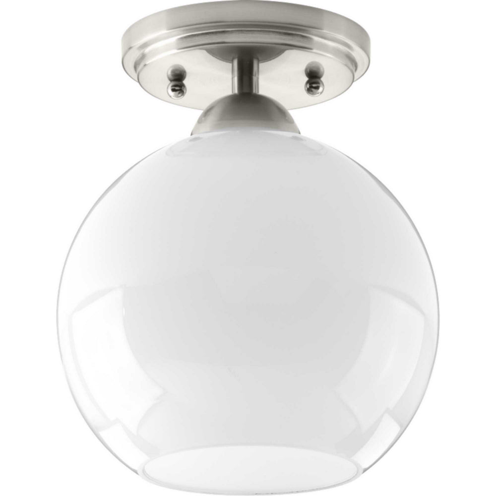 Progress Canada - P350075-009 - One Light Flush Mount - Carisa - Brushed Nickel