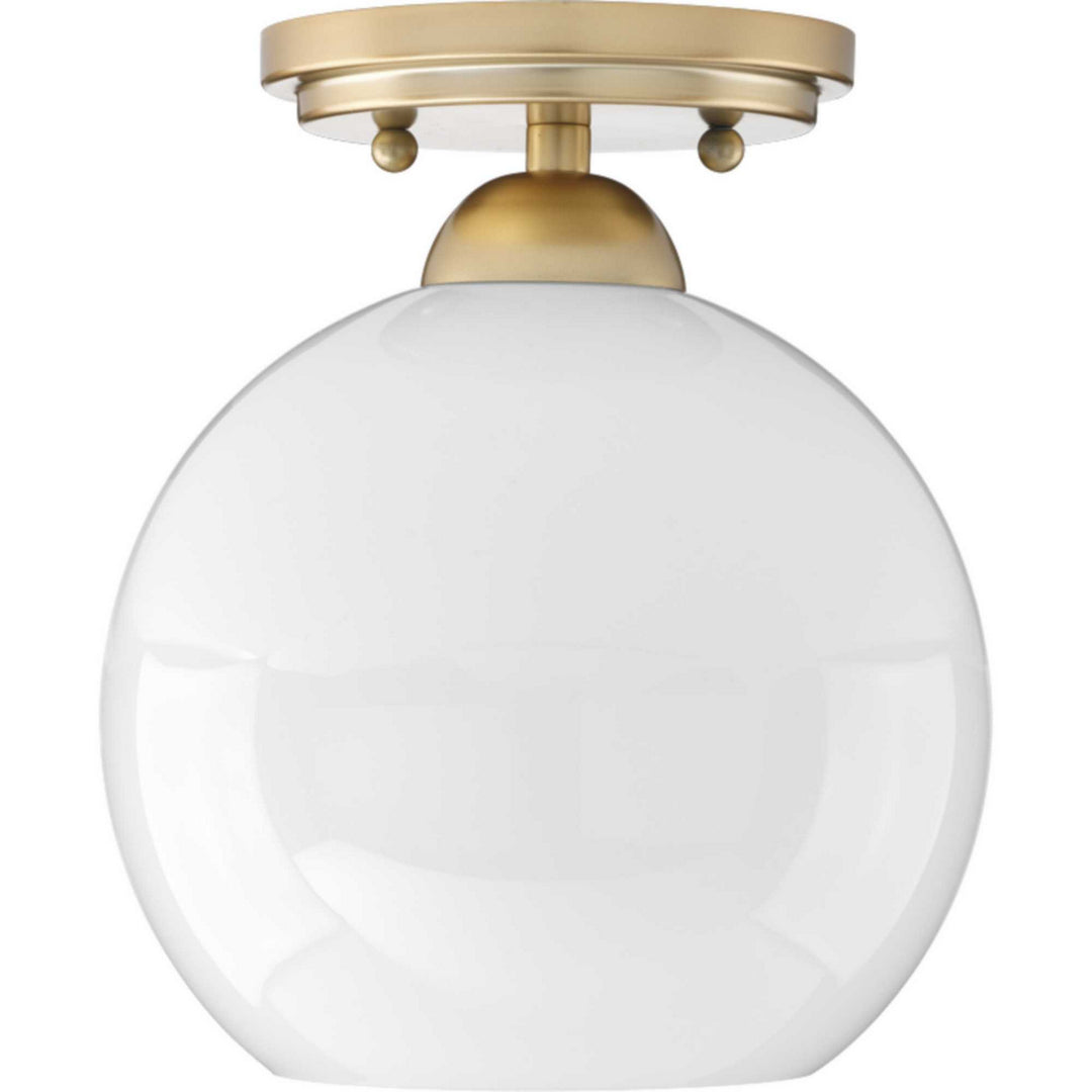 Carisa One Light Flush Mount in Vintage Gold - available from The Lighting Shoppe, trusted by Canadian homeowners