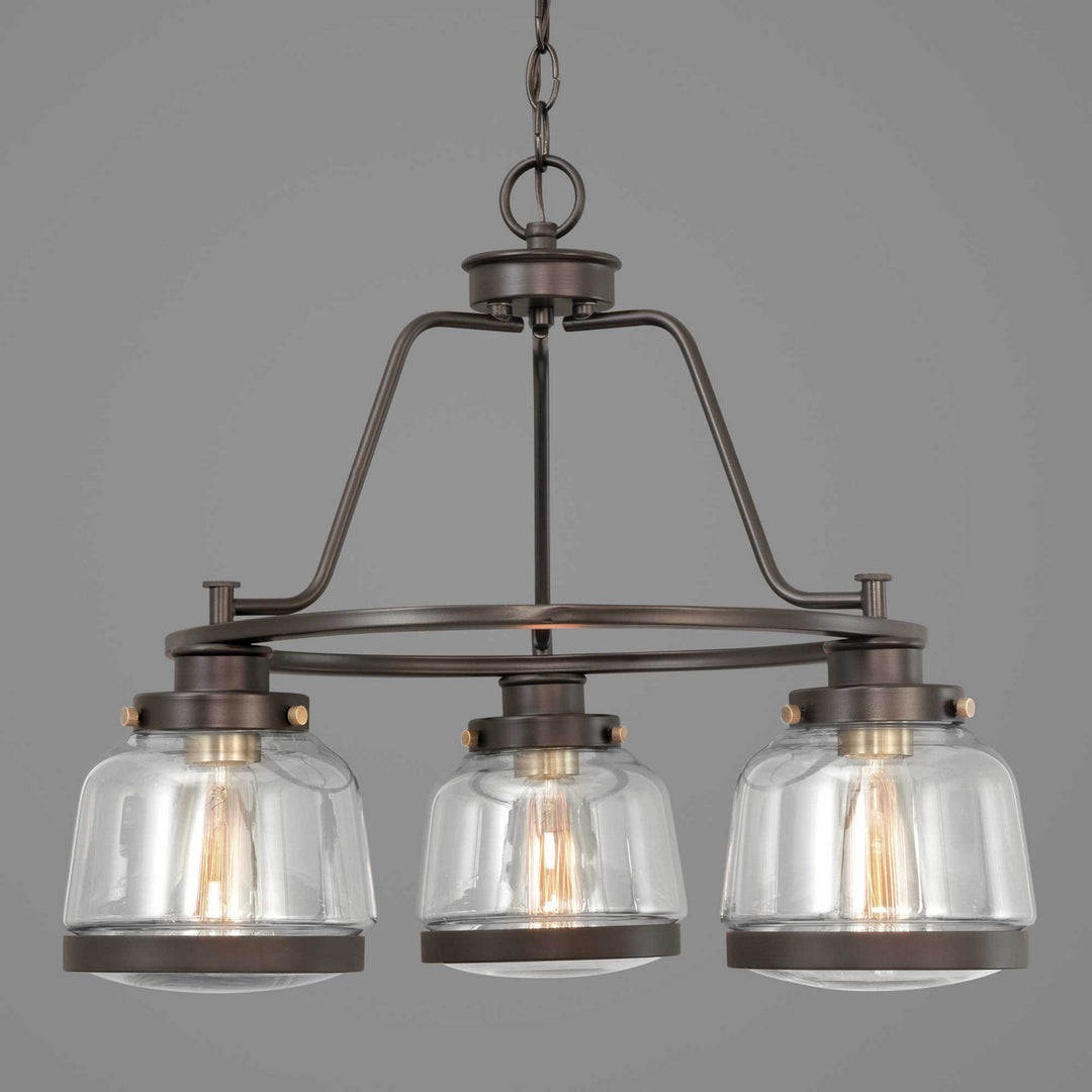 Progress Canada - P400057-020 - Three Light Chandelier - Judson - Antique Bronze