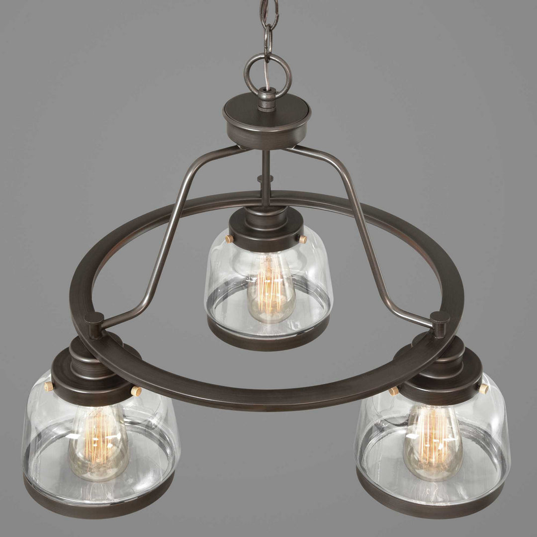 Progress Canada - P400057-020 - Three Light Chandelier - Judson - Antique Bronze