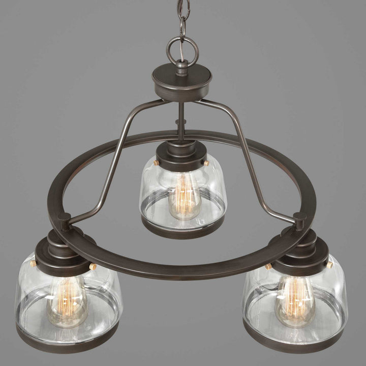 Progress Canada - P400057-020 - Three Light Chandelier - Judson - Antique Bronze