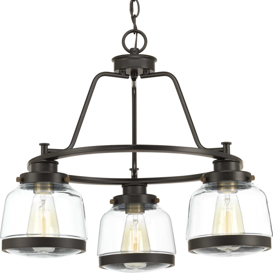 Judson Three Light Chandelier in Antique Bronze - available from The Lighting Shoppe, trusted by Canadian homeowners