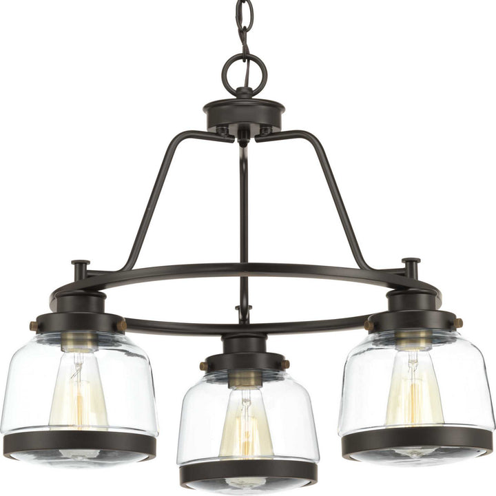 Judson Three Light Chandelier in Antique Bronze - available from The Lighting Shoppe, trusted by Canadian homeowners