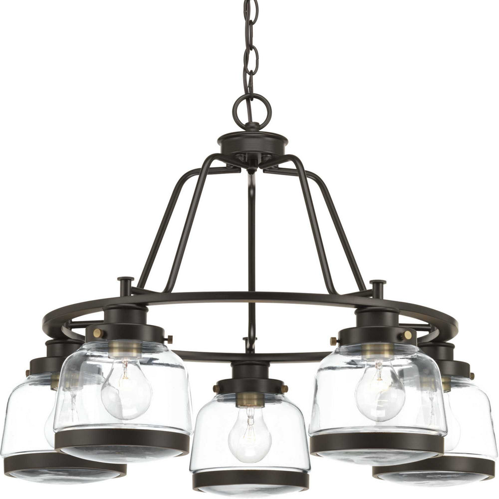 Progress Canada - P400058-020 - Five Light Chandelier - Judson - Antique Bronze