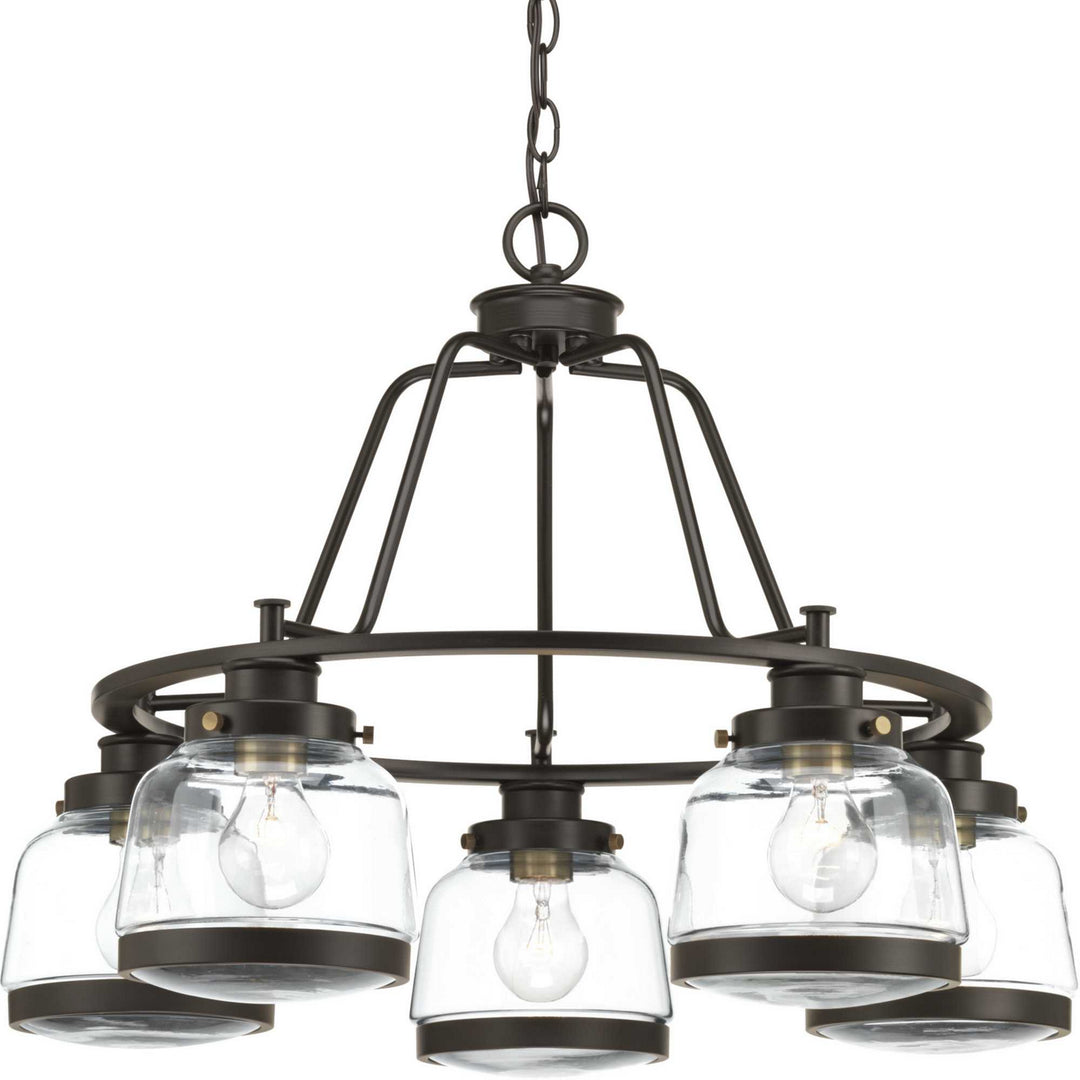 Progress Canada - P400058-020 - Five Light Chandelier - Judson - Antique Bronze