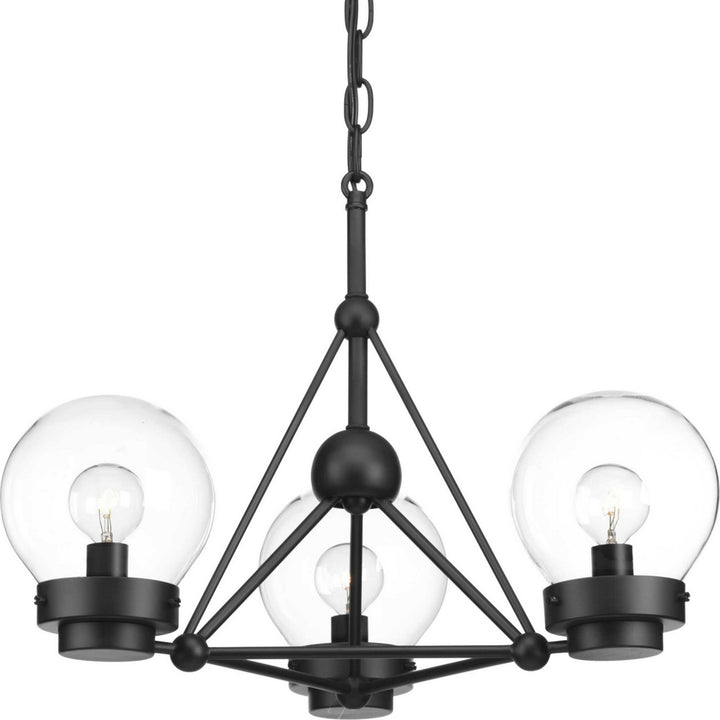Progress Canada - P400077-031 - Three Light Semi-Flush Convertible - Spatial - Black