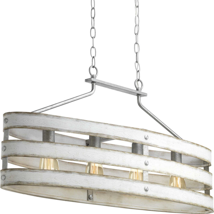 Progress Canada - P400097-141 - Four Light Island Pendant - Gulliver - Galvanized