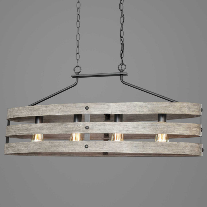 Progress Canada - P400097-143 - Four Light Island Pendant - Gulliver - Graphite