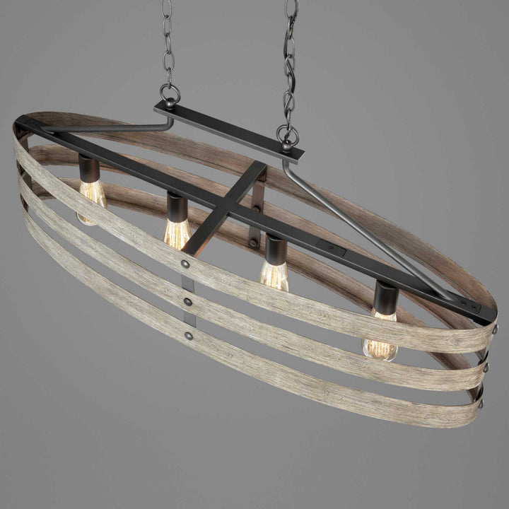 Progress Canada - P400097-143 - Four Light Island Pendant - Gulliver - Graphite