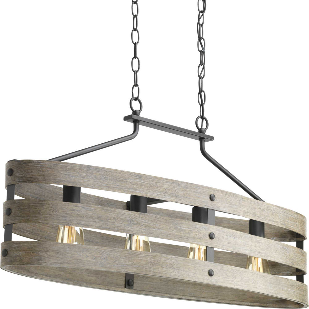 Gulliver Four Light Island Pendant in Graphite - available from The Lighting Shoppe, trusted by Canadian homeowners