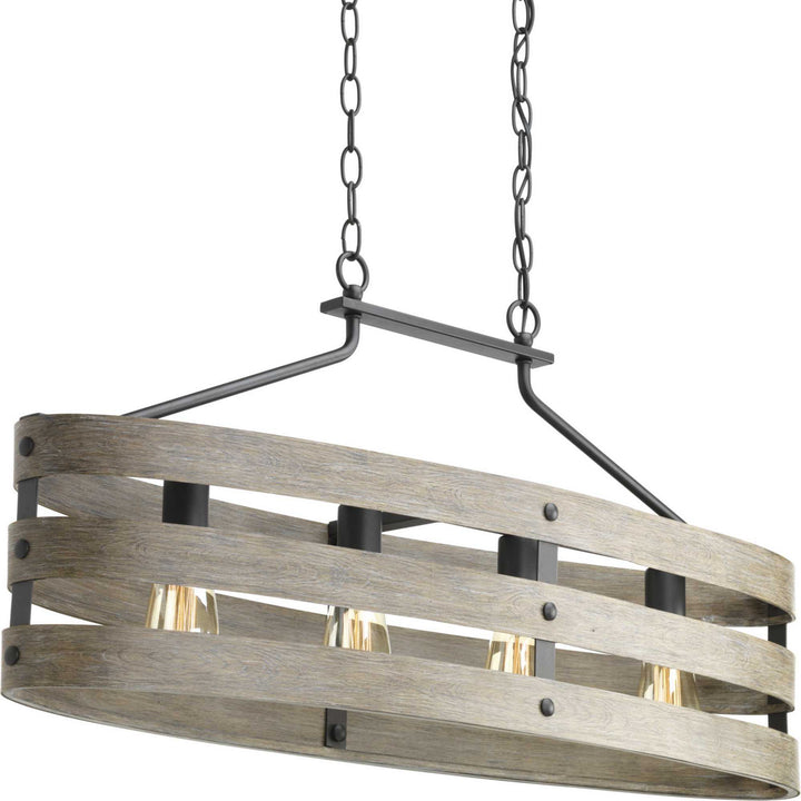 Gulliver Four Light Island Pendant in Graphite - available from The Lighting Shoppe, trusted by Canadian homeowners