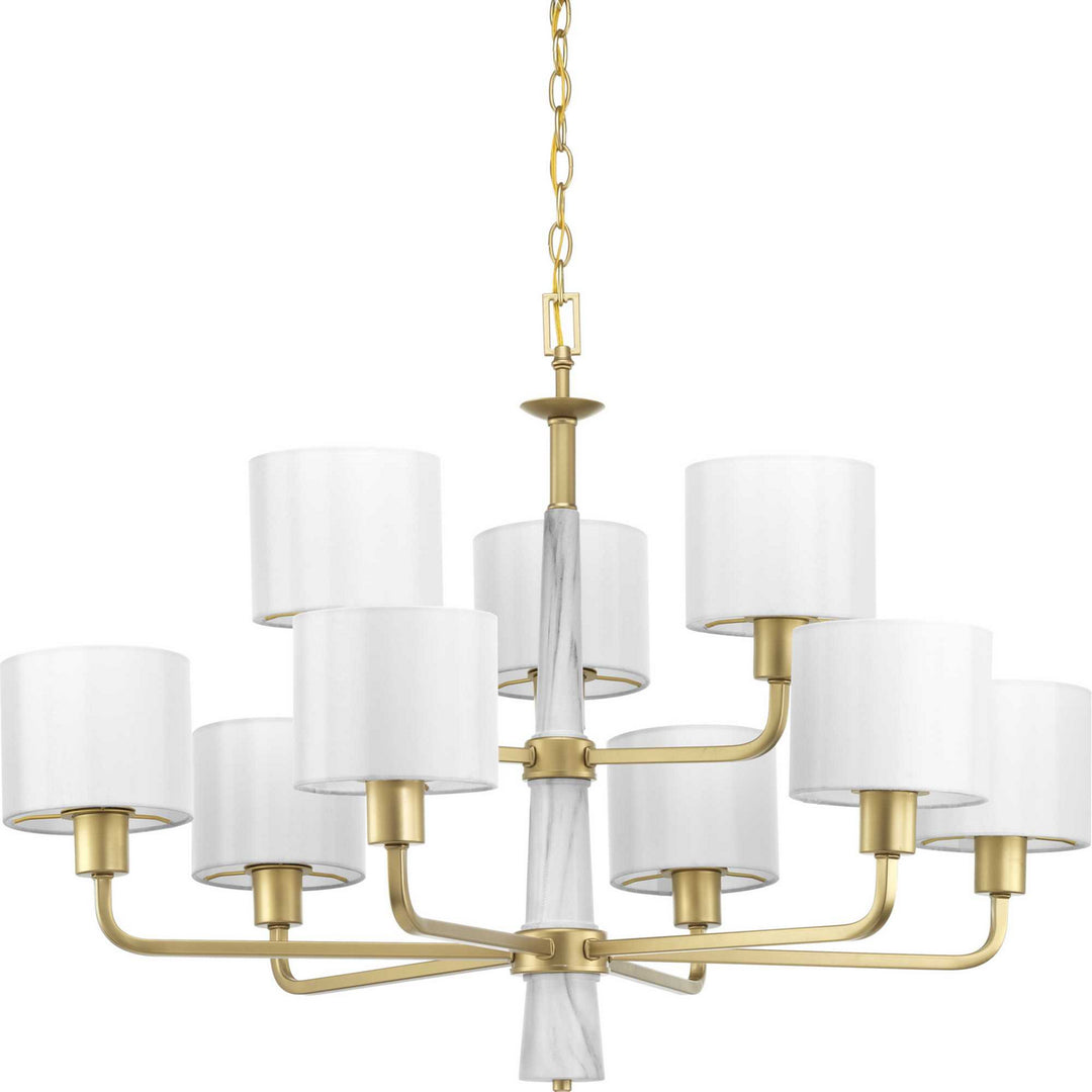 Progress Canada - P400099-078 - Nine Light Chandelier - Palacio - Vintage Gold