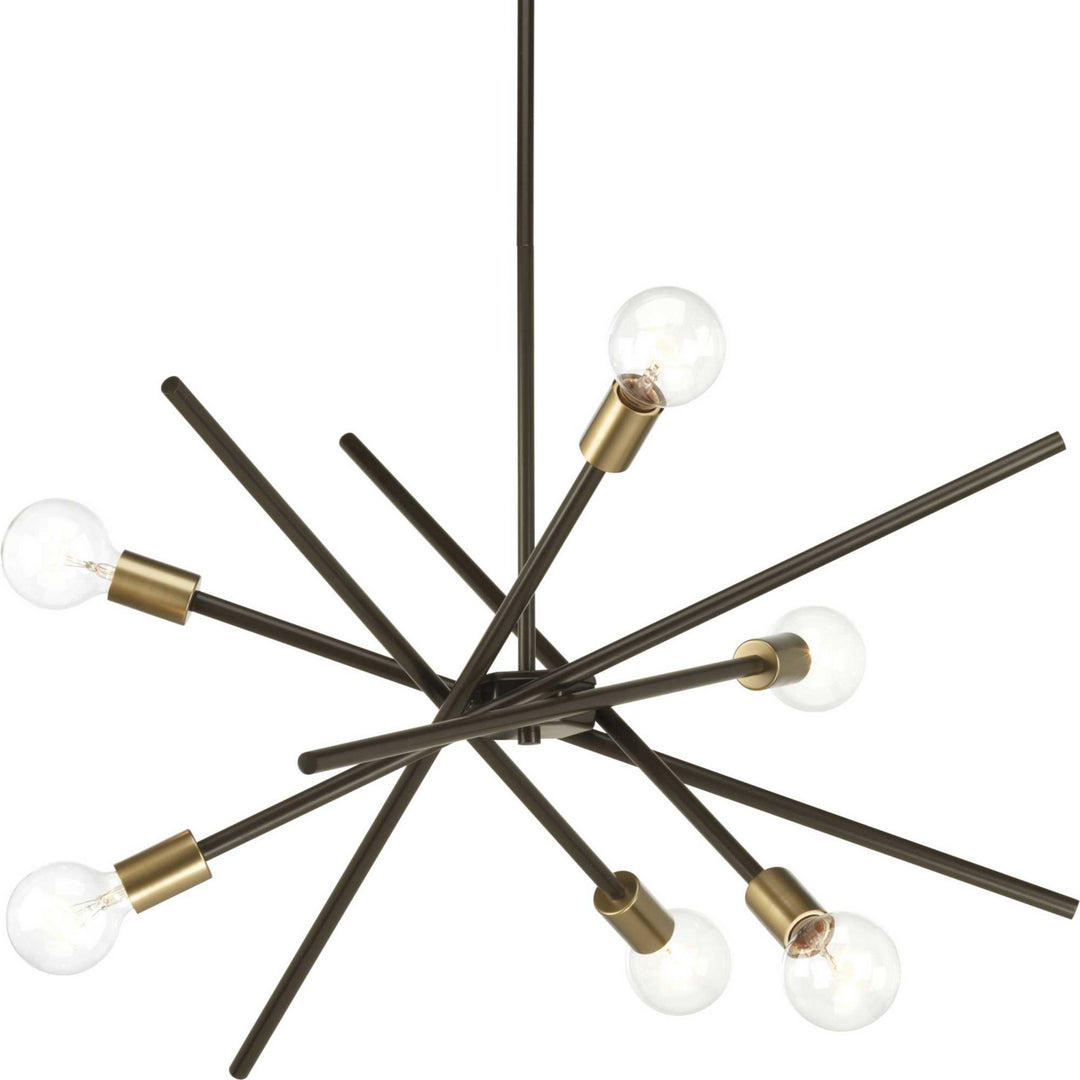 Progress Canada - P400108-020 - Six Light Chandelier - Astra - Antique Bronze