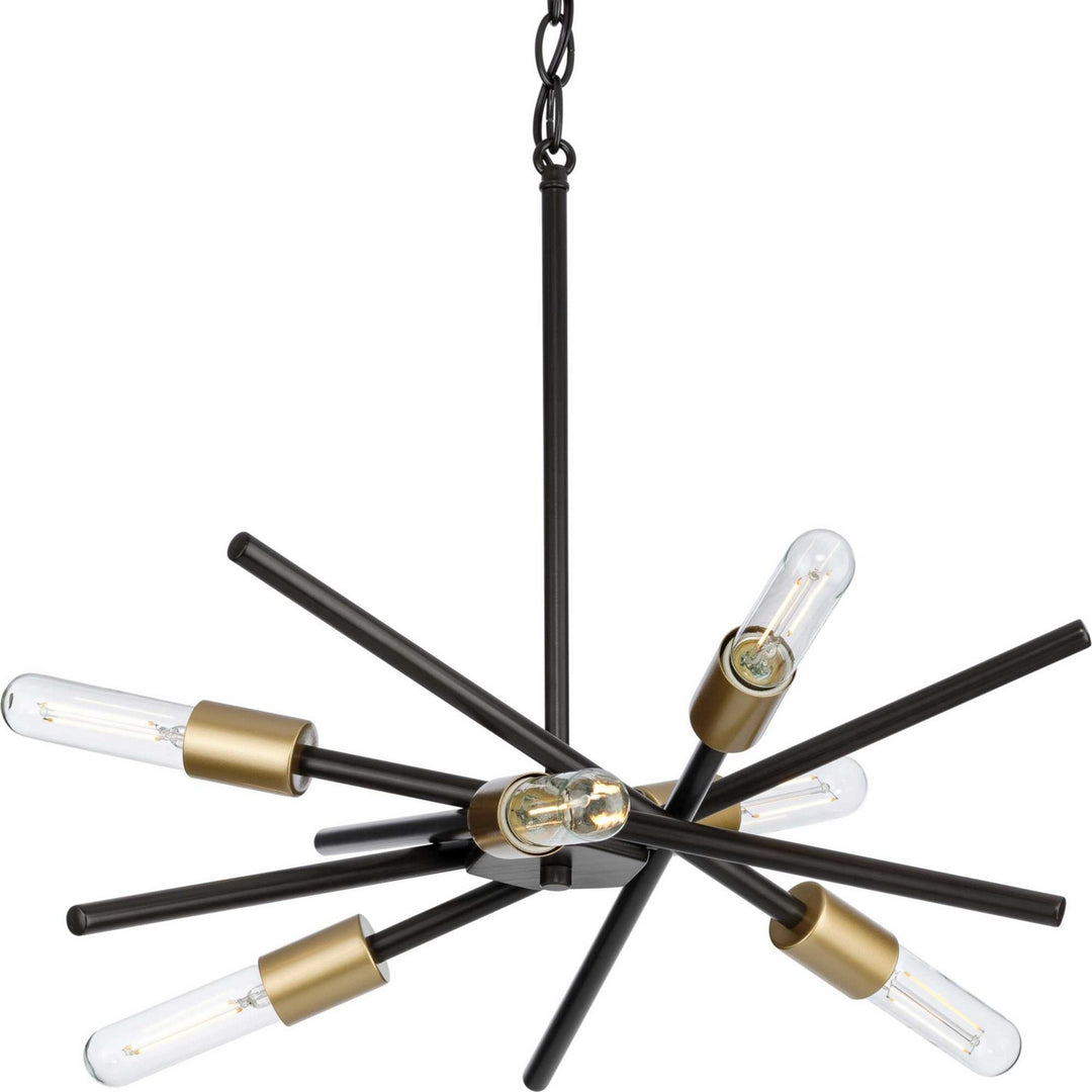Astra Six Light Chandelier in Antique Bronze - available from The Lighting Shoppe, trusted by Canadian homeowners