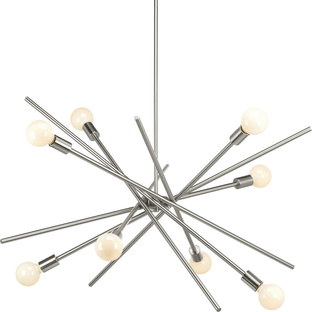 Progress Canada - P400109-009 - Eight Light Chandelier - Astra - Brushed Nickel
