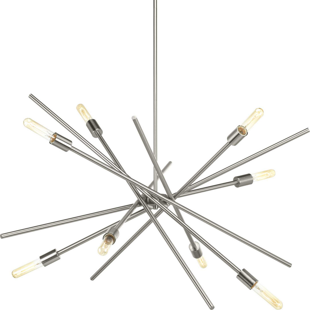 Progress Canada - P400109-009 - Eight Light Chandelier - Astra - Brushed Nickel