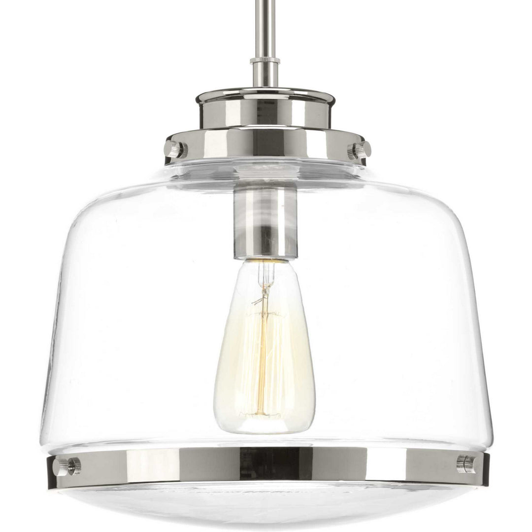 Progress Canada - P500061-104 - One Light Pendant - Judson - Polished Nickel