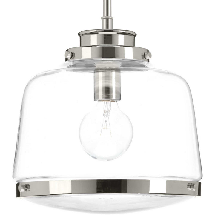 Progress Canada - P500061-104 - One Light Pendant - Judson - Polished Nickel